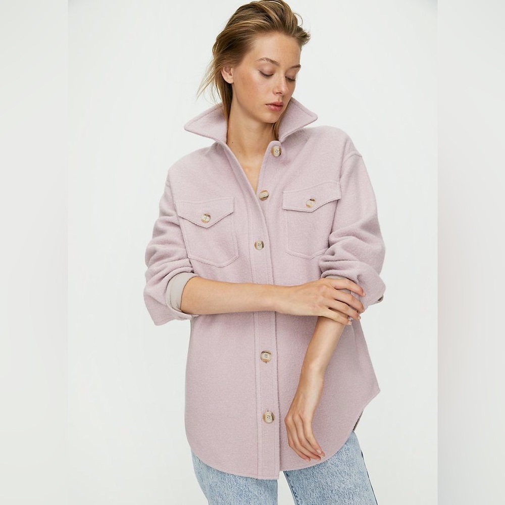 Wilfred Ganna Shirt Jacket Soft Pink Like New